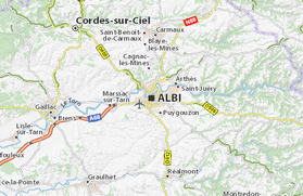 carte de Albi